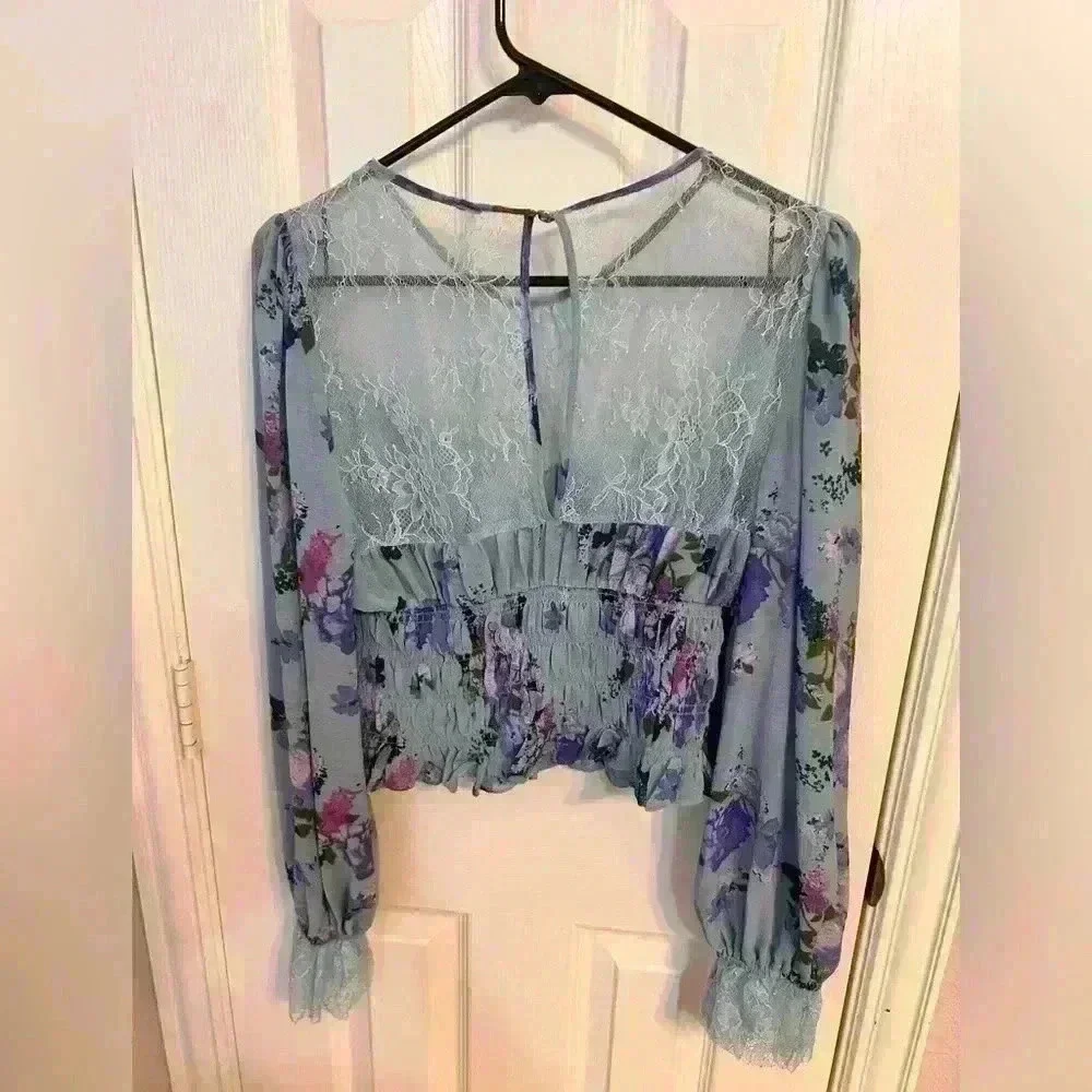 Free‎ People Daphne Blouse Size M